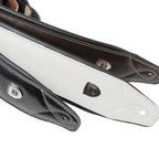 Genuine Leather Guitar Strap – Adjustable Padded Belt