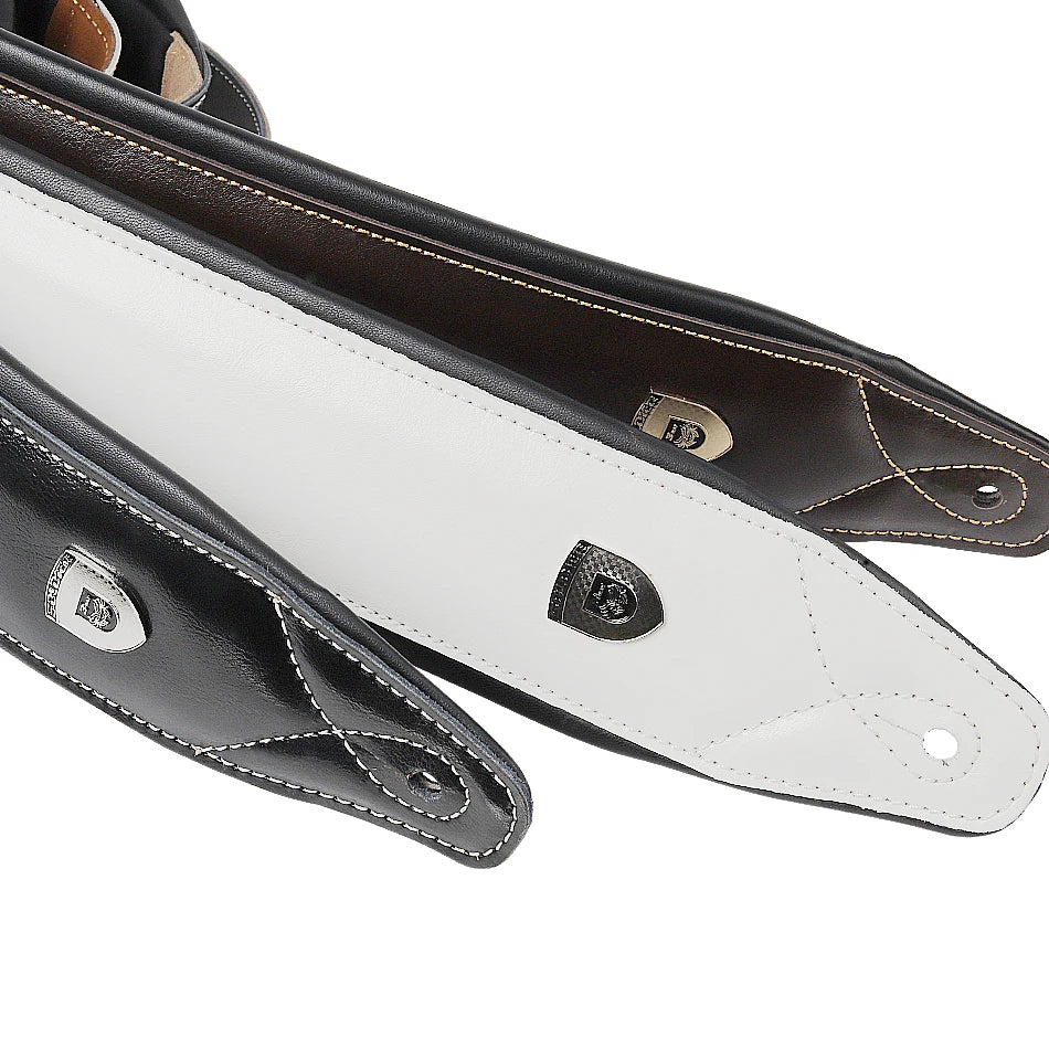 Genuine Leather Guitar Strap – Adjustable Padded Belt